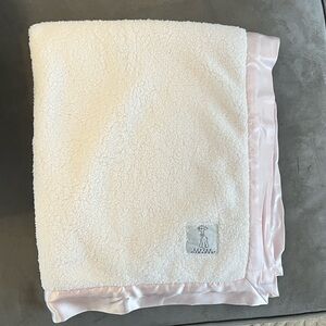 Little Giraffe Pink Baby Blanket